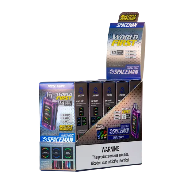 BUY 1 GET 1 FREE Triple Grape Spaceman Prism 20K | Vape Amazon India Spaceman