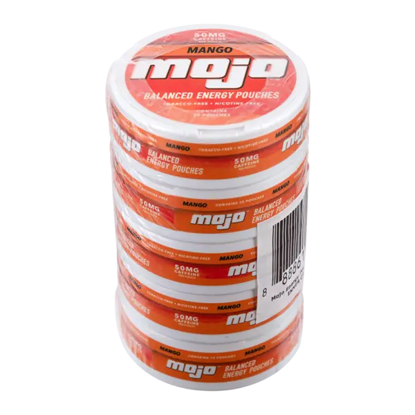 BUY 1 GET 1 FREE Mango Mojo Balanced Energy Pouches | Vape Amazon India MOJO