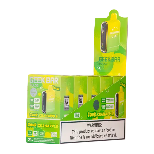 BUY 1 GET 1 FREE Sour Cranapple Geek Bar Pulse | Vape Amazon India Geek Vape