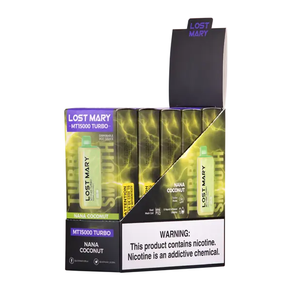 BUY 1 GET 1 FREE Nana Coconut Lost Mary MT15000 Turbo | Vape Amazon India Lost Mary