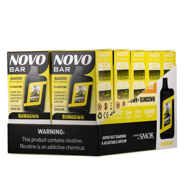 BUY 1 GET 1 FREE Sundown Novo Bar AL6000 | Vape Amazon India Smok