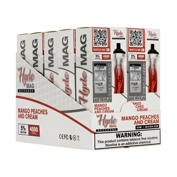 BUY 1 GET 1 FREE Mango Peaches & Cream Hyde Mag | Vape Amazon India Hyde Disposables