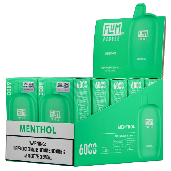 BUY 1 GET 1 FREE Menthol FLUM Pebble | Vape Amazon India Flum