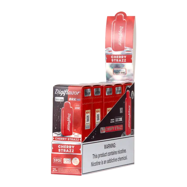 BUY 1 GET 1 FREE Cherry Strazz Digiflavor BRK Disposable | Vape Amazon India Digiflavor