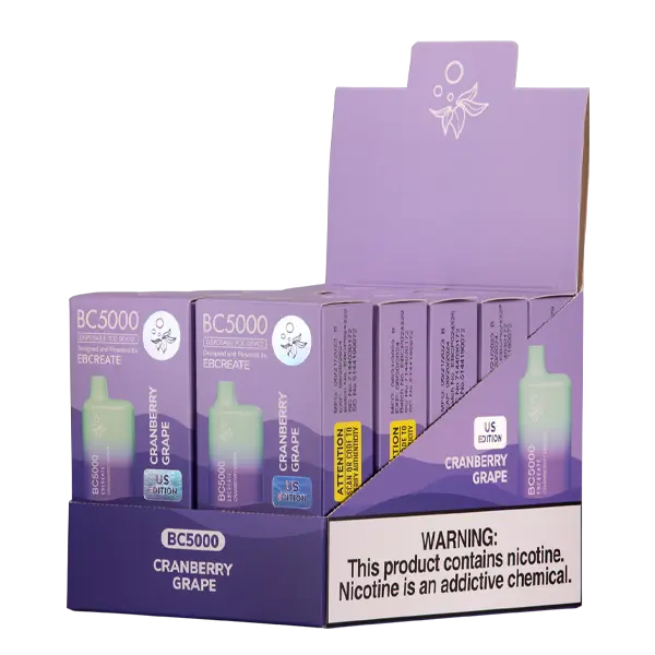 BUY 1 GET 1 FREE Cranberry Grape BC5000 | Vape Amazon India EBCREATE