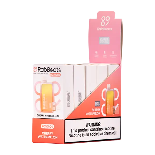 BUY 1 GET 1 FREE Cherry Watermelon RabBeats RC10000 | Vape Amazon India RabBeats