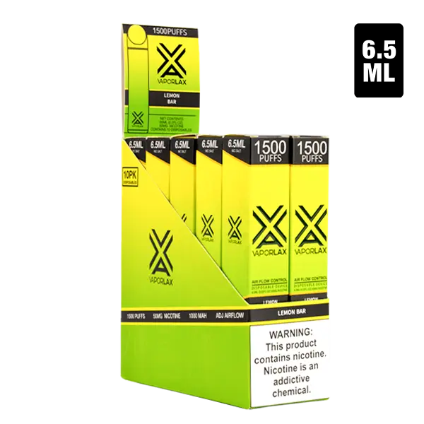 BUY 1 GET 1 FREE Lemon Bar VaporLax 1500 | Vape Amazon India VaporLax
