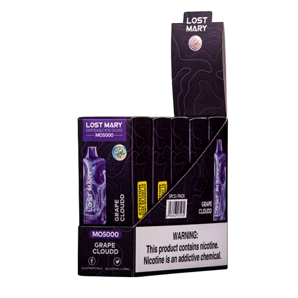 BUY 1 GET 1 FREE Grape Cloudd Lost Mary MO5000 | Vape Amazon India Lost Mary