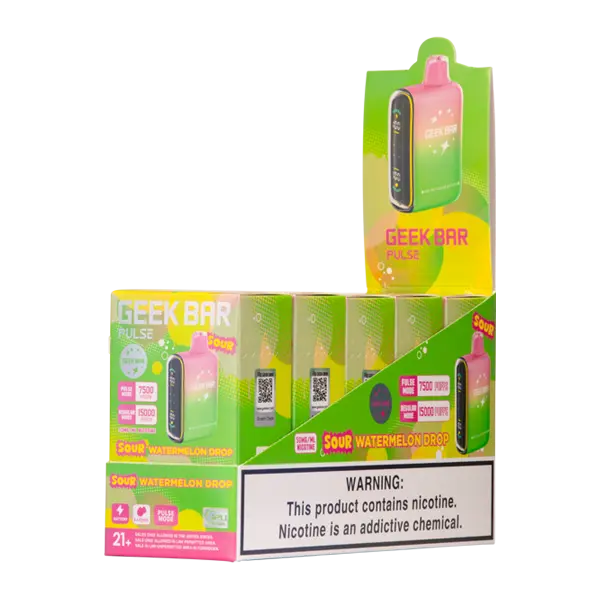BUY 1 GET 1 FREE Sour Watermelon Drop Geek Bar Pulse | Vape Amazon India Geek Vape