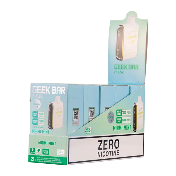 BUY 1 GET 1 FREE Miami Mint Geek Bar Pulse (Nicotine-Free) | Vape Amazon India Geek Vape