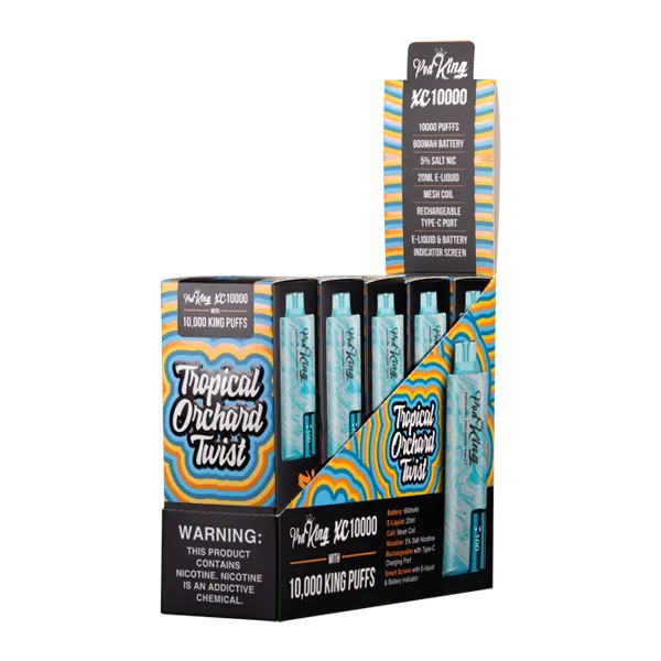 BUY 1 GET 1 FREE Tropical Orchard Twist Pod King XC10000 | Vape Amazon India Pod King