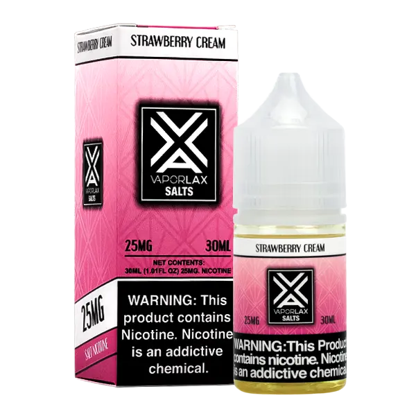 BUY 1 GET 1 FREE Strawberry Cream VaporLax Salt | Vape Amazon India VaporLax