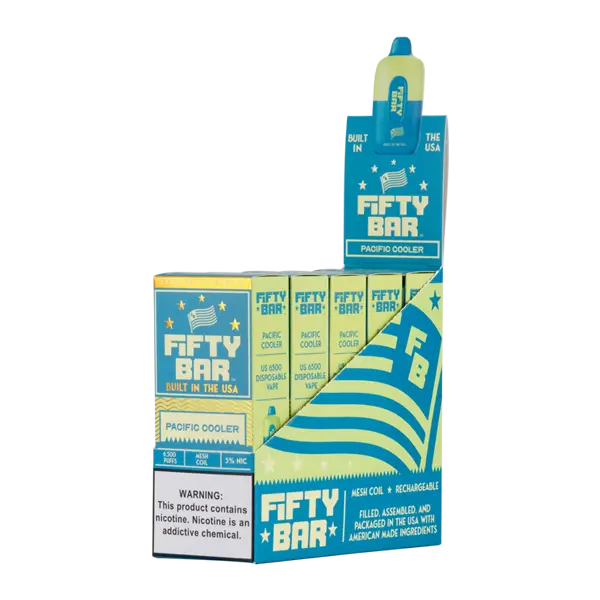BUY 1 GET 1 FREE Pacific Cooler Fifty Bar | Vape Amazon India Beard Vape Co